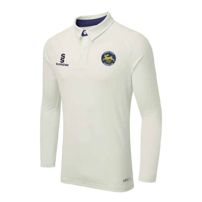 Flemish Giants - Ergo Long Sleeve Cricket Shirt Navy